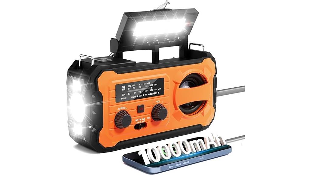 emergency radio with charger