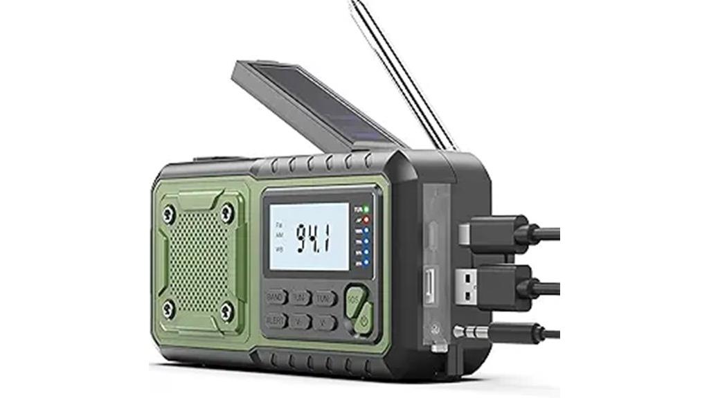 emergency radio with solar