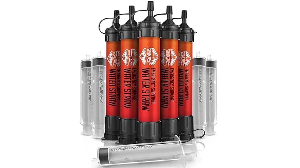 emergency water straws