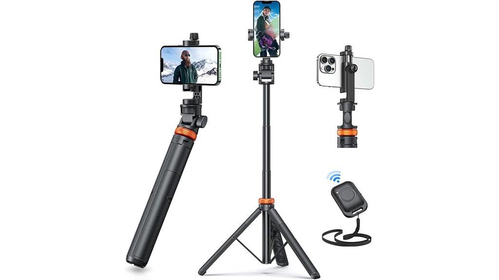 extendable phone tripod