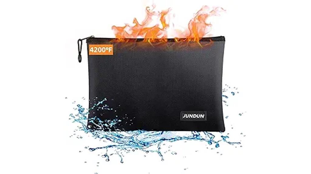 fireproof document bag dimensions