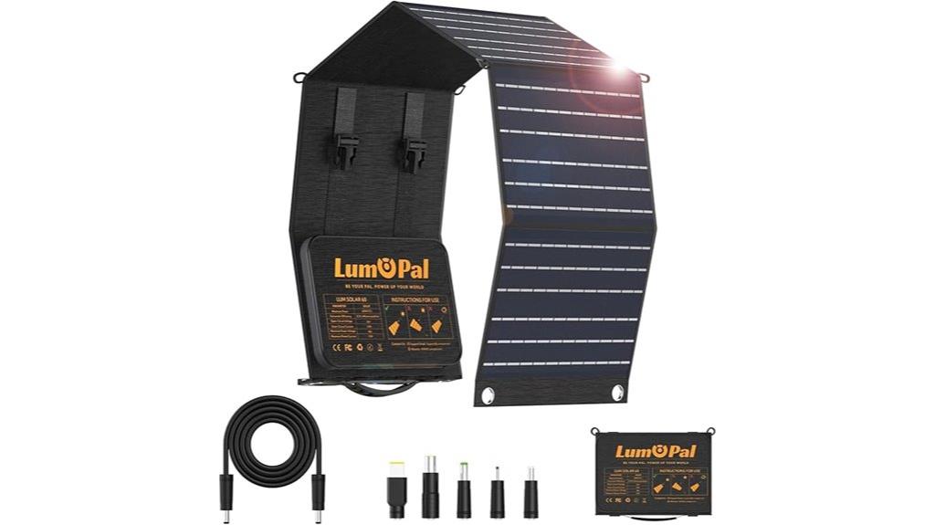 foldable 60w solar charger