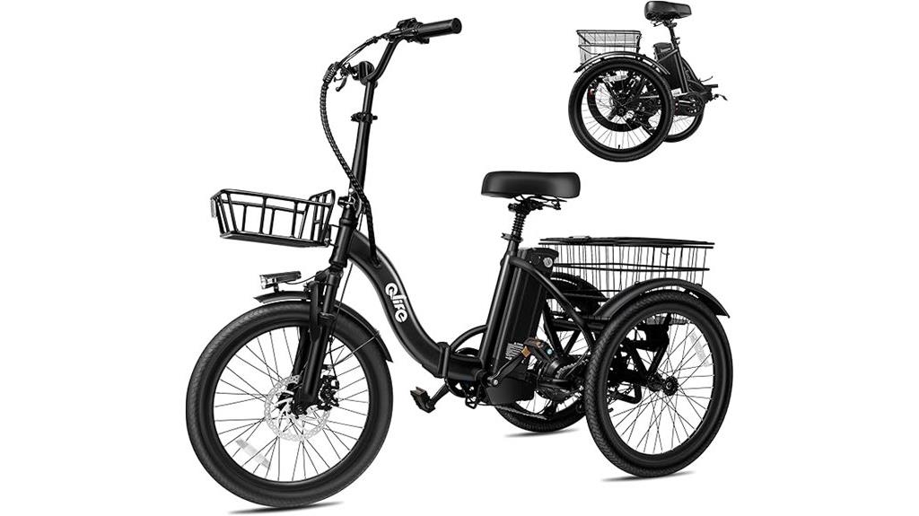 folding 750w electric trike