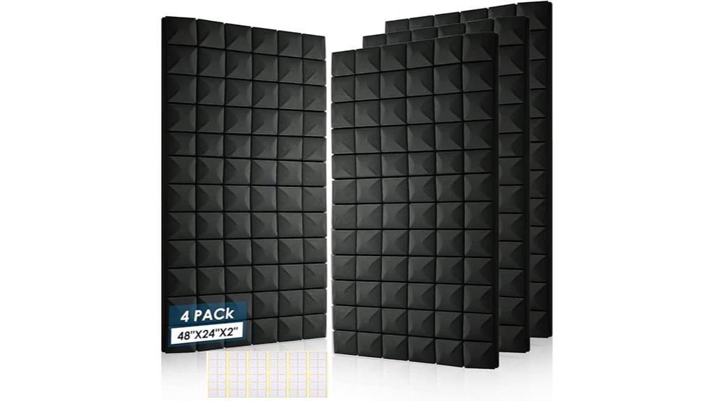 four acoustic panel pack