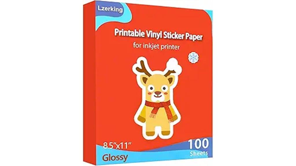 glossy inkjet sticker paper