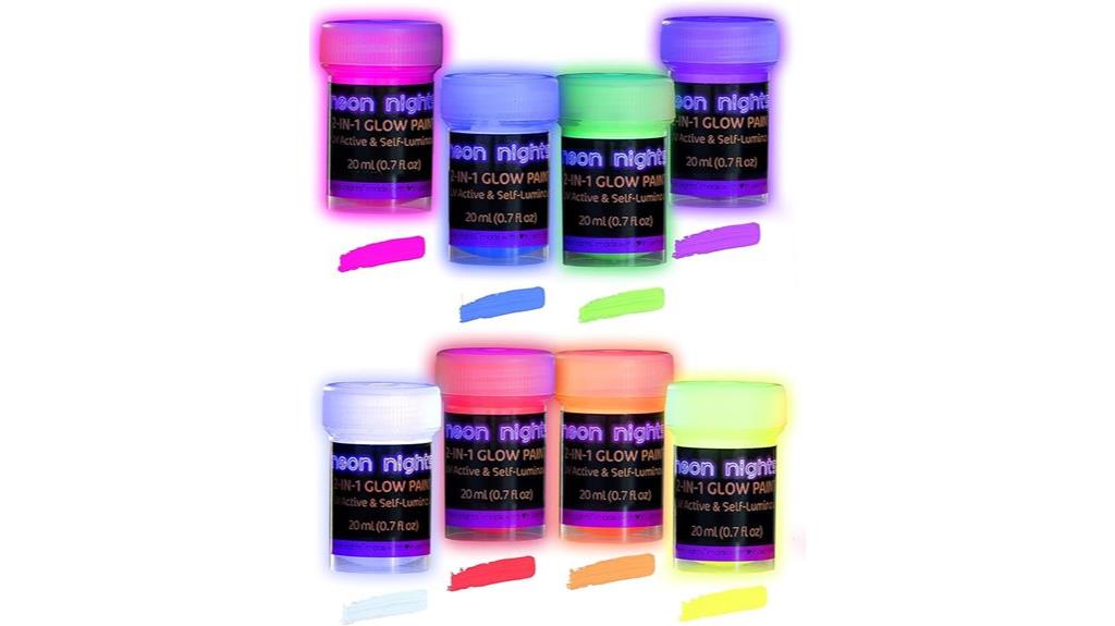 glow in the dark acrylic paints