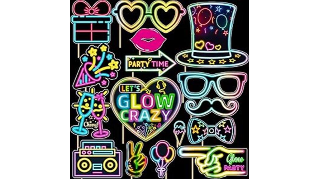 glow in the dark party props