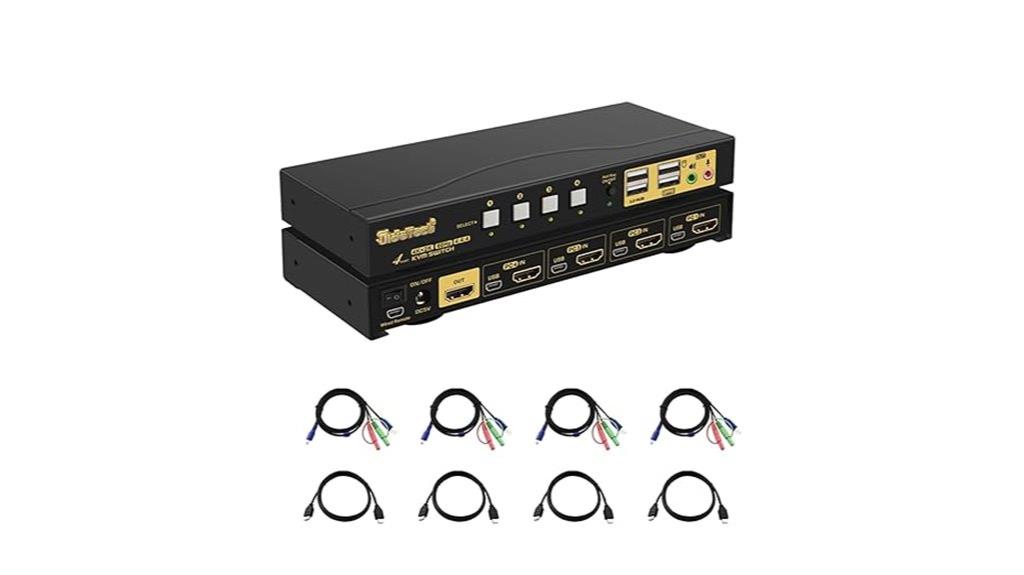 hdmi kvm switch 4 port