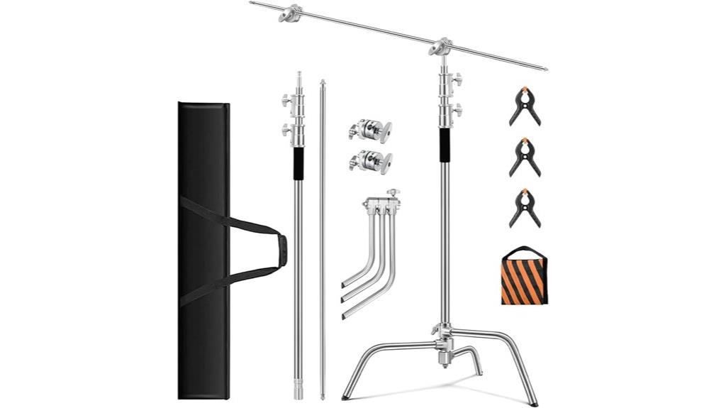 heavy duty c stand with accessories