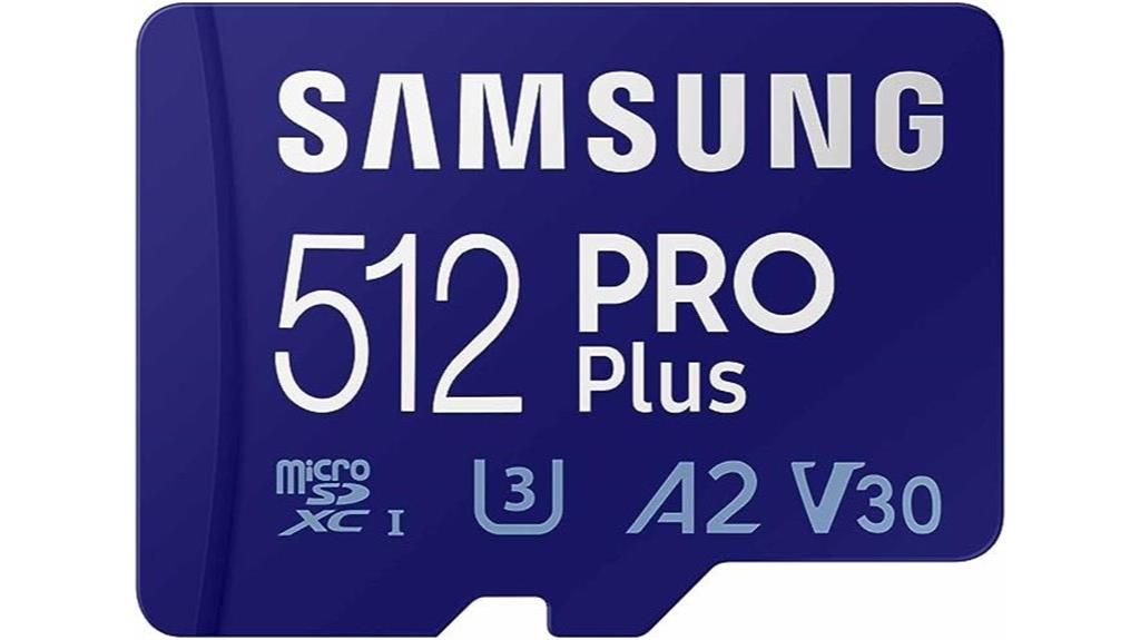 high speed 512gb microsd card