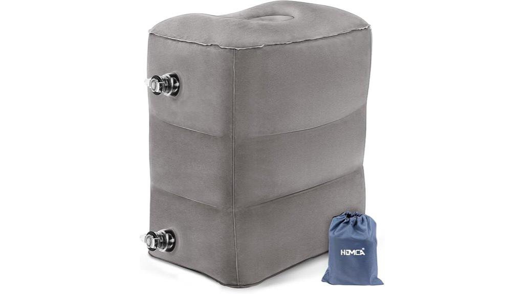 inflatable travel foot pillow