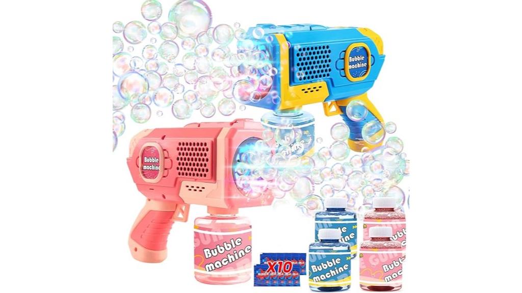 kids bubble gun set
