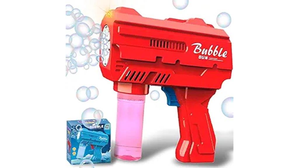 kids bubble gun with leds