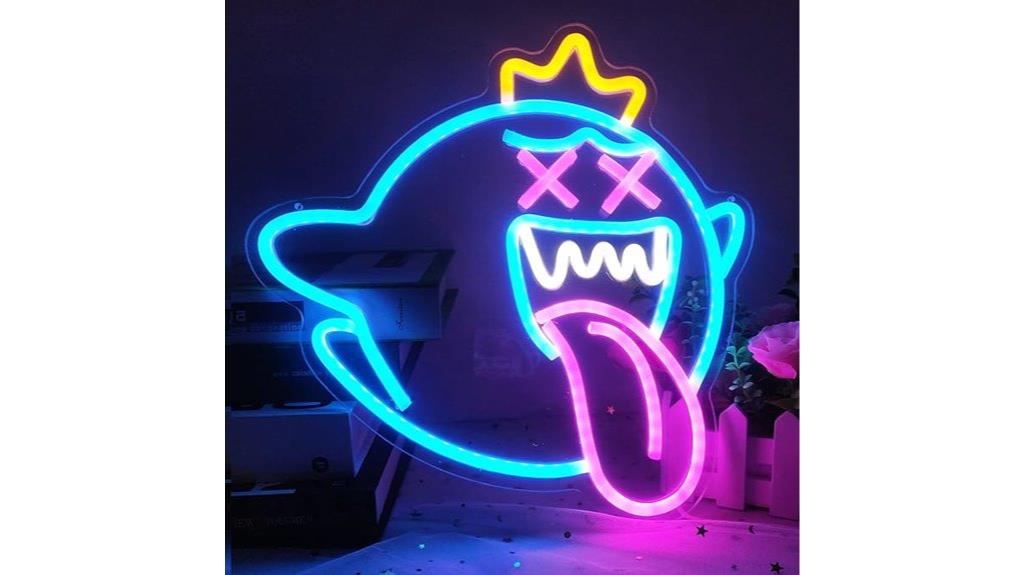 king boo ghost neon sign