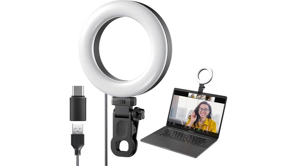laptop webcam ring light