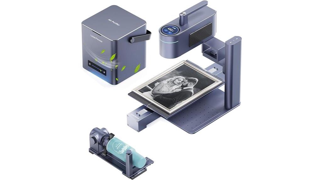laser engraver with purifier