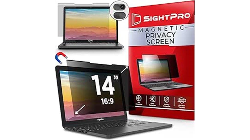 magnetic privacy screen for 14 inch laptop