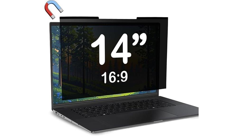 magnetic privacy screen for 14 inch monitors