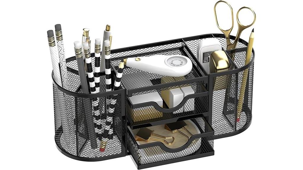mesh desk organizer drawers