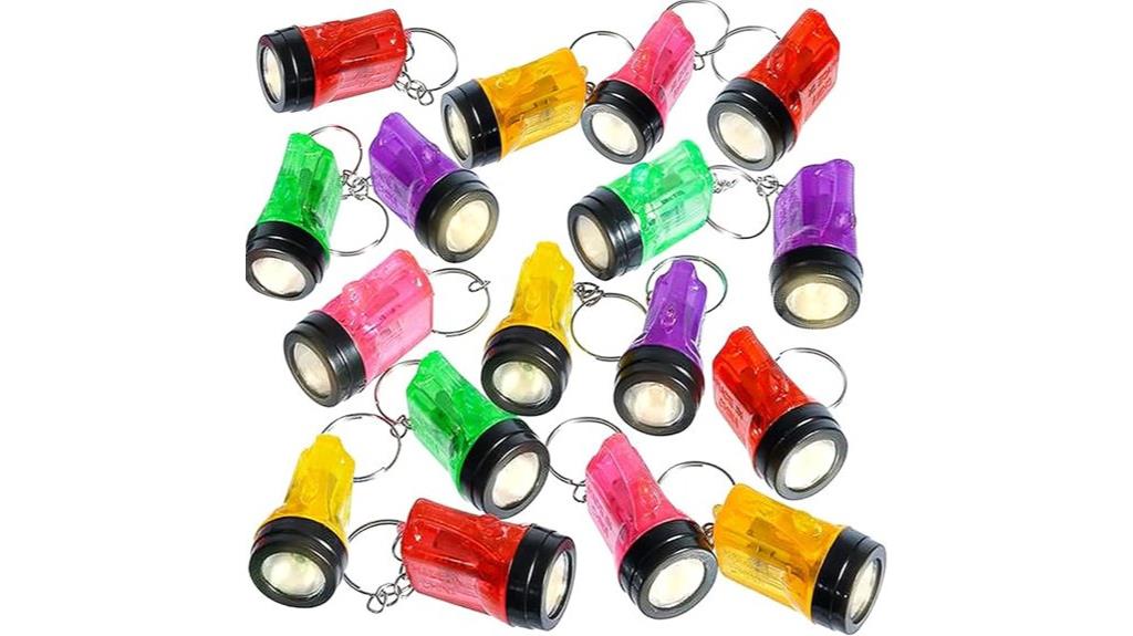 mini flashlight keychains pack