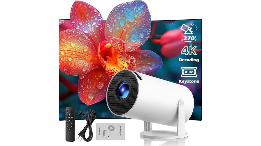 mini projector with wireless connectivity