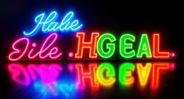 neon sign video props