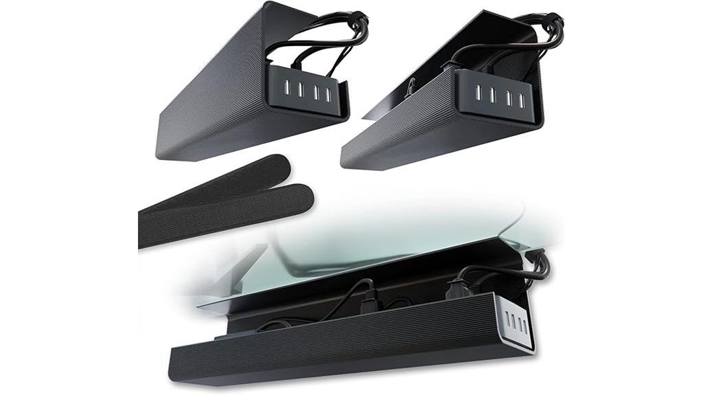 no screw under desk tray