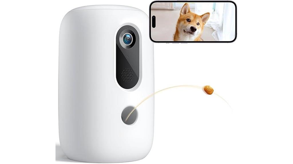 pet camera with dispenser