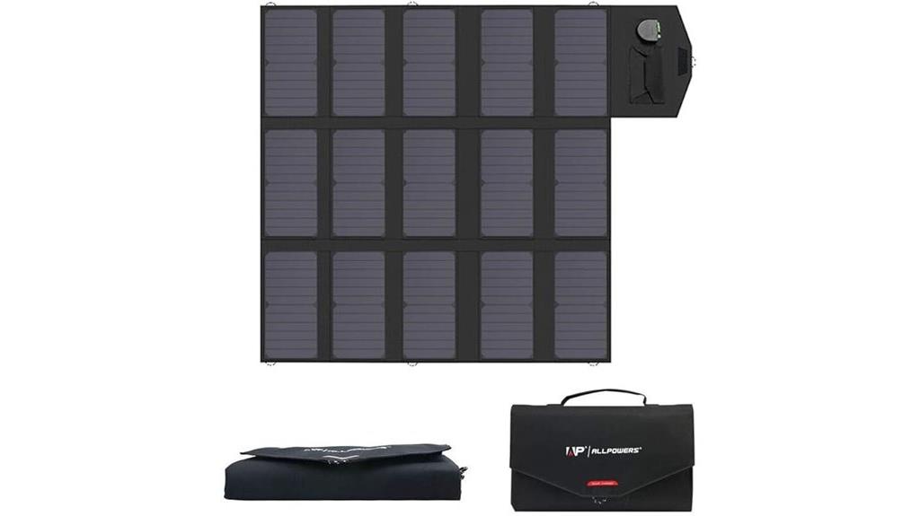 portable 100w foldable solar charger