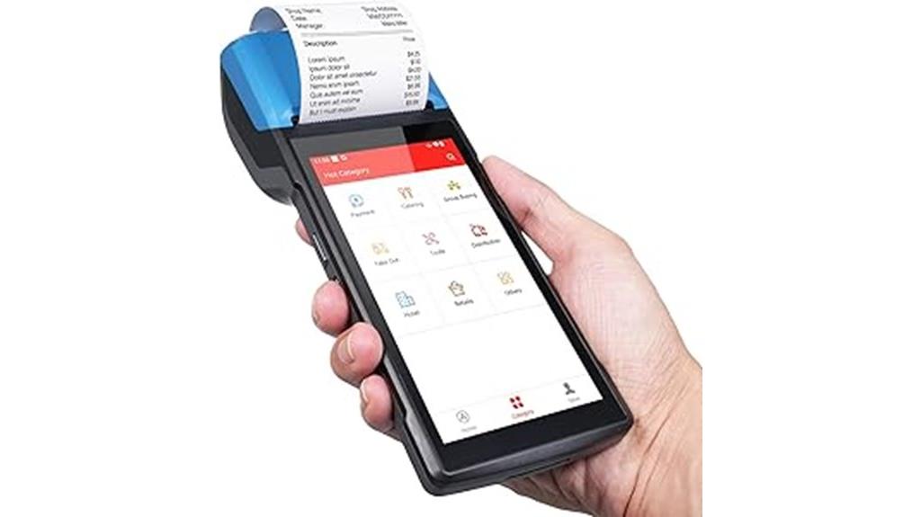 portable 4g pos scanner