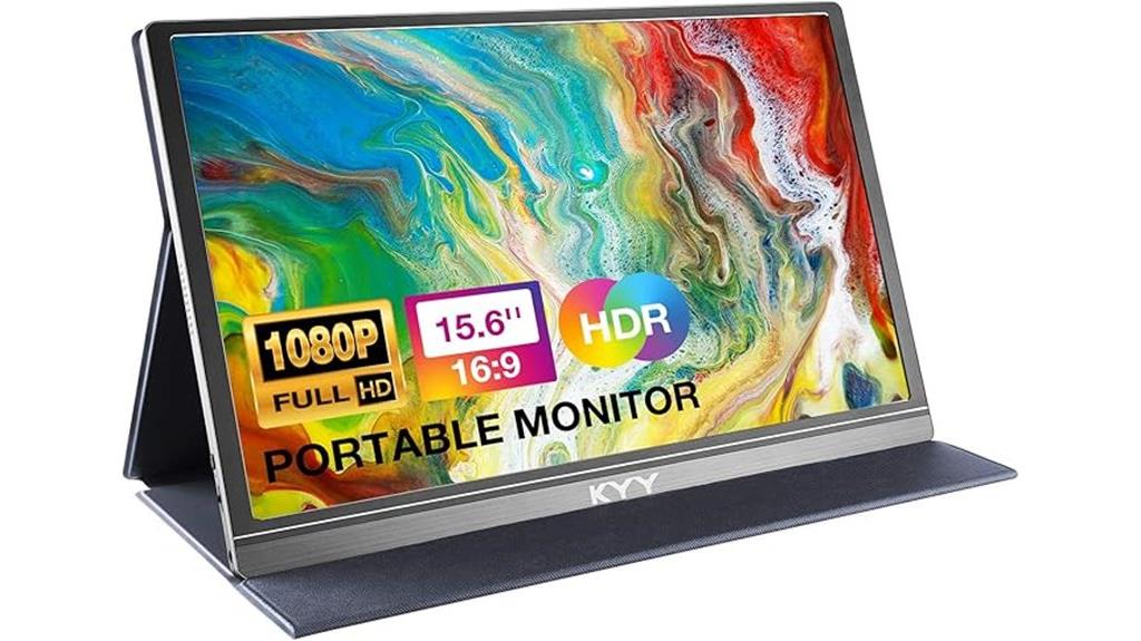 portable fhd monitor with speakers
