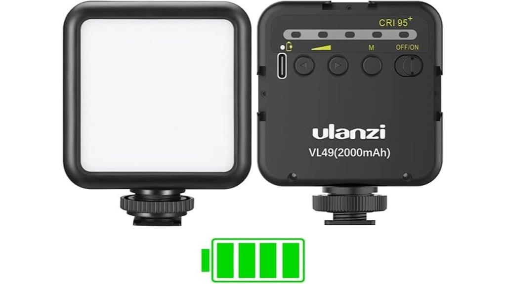 portable led video light