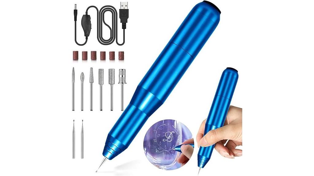 portable rechargeable engraving pen