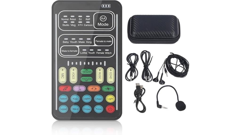 portable voice changer set
