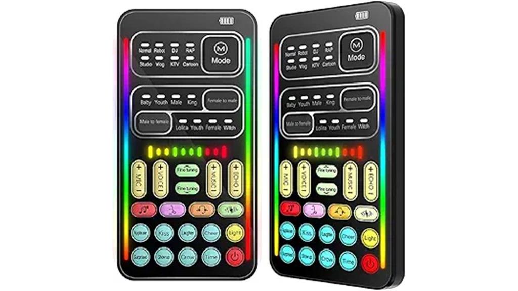 portable voice changer with effects