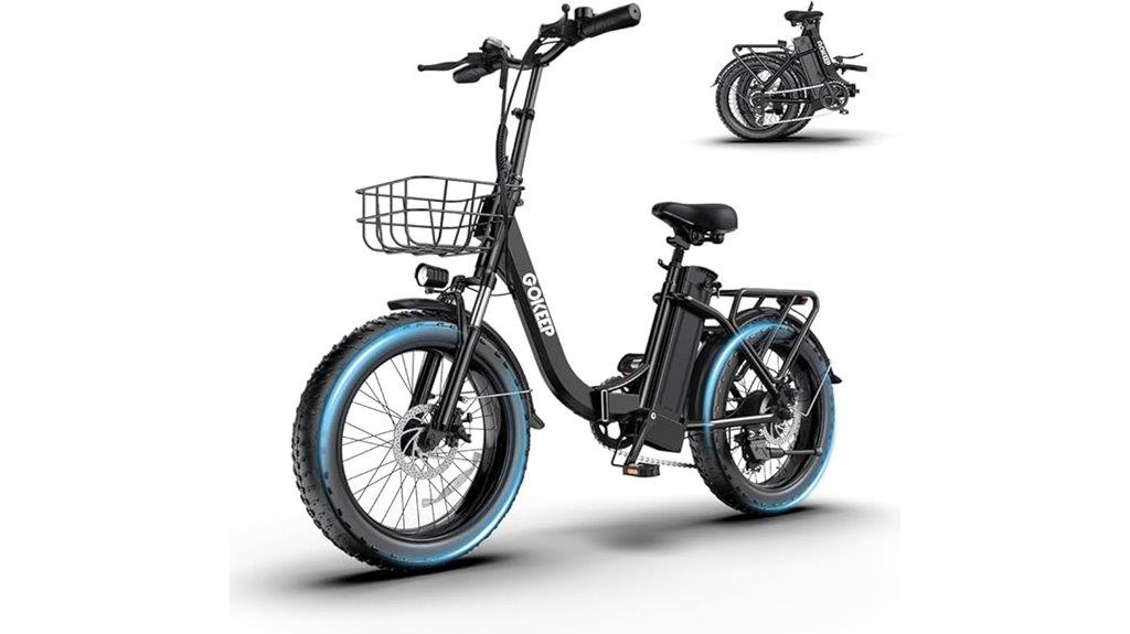powerful folding electric bike
