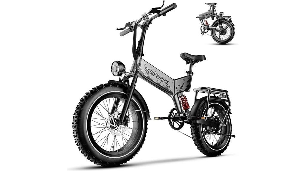 powerful folding electric bike