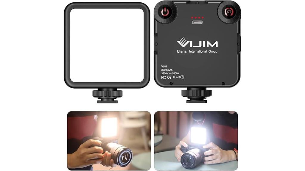 rechargeable led video light
