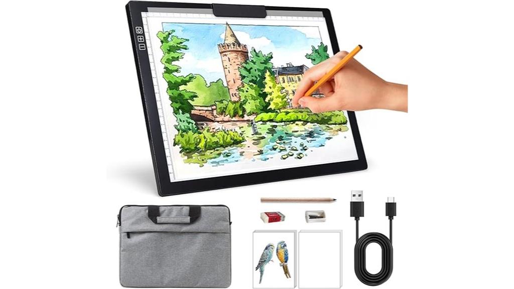 rechargeable light box with case