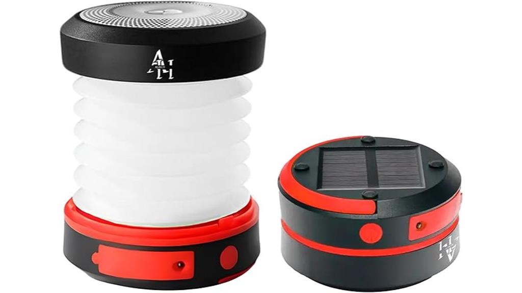 rechargeable solar camping lantern