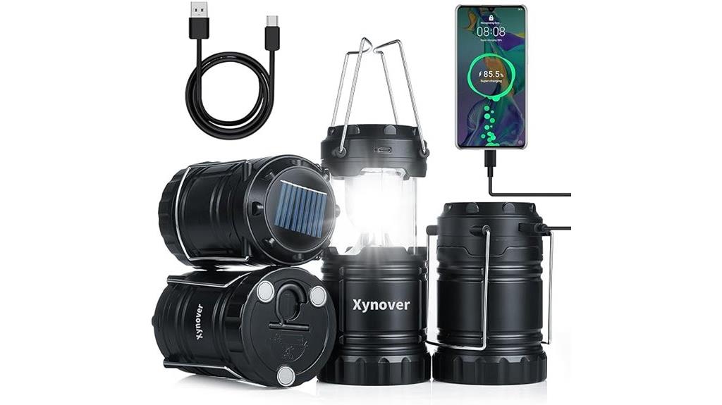 rechargeable solar lantern pack