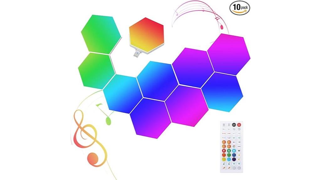 rgbic hexagon led panels