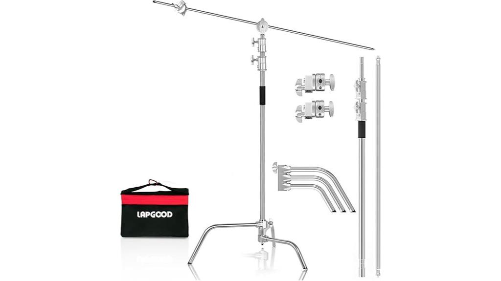 robust c stand with accessories