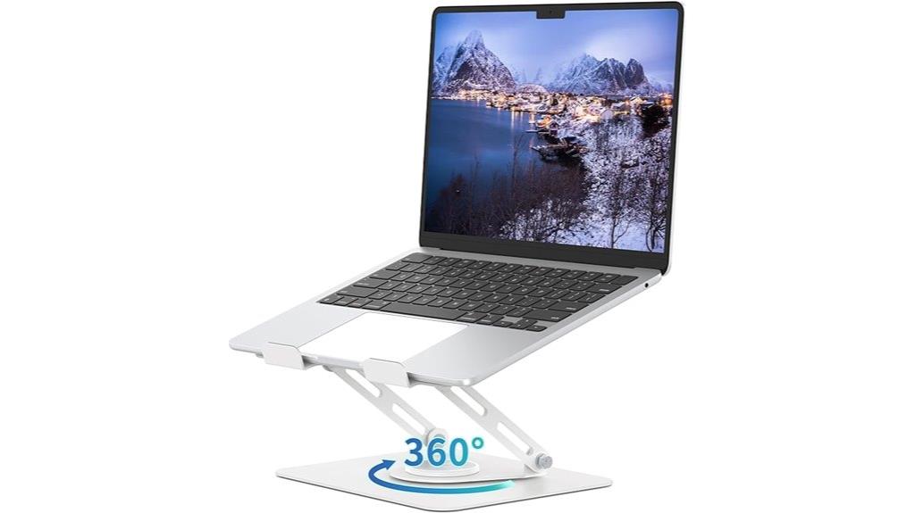 rotating adjustable laptop stand