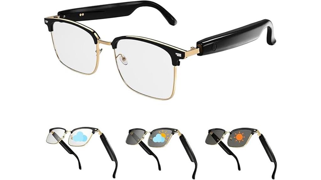 smart bluetooth photochromic glasses