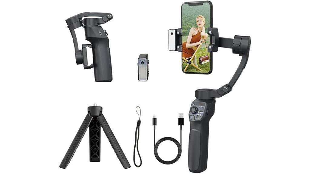smartphone gimbal with lighting