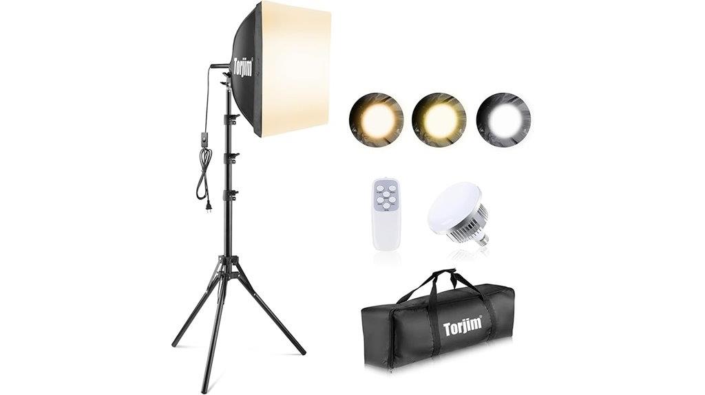 softbox photography lighting kit