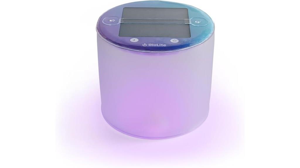 solar inflatable camping lantern