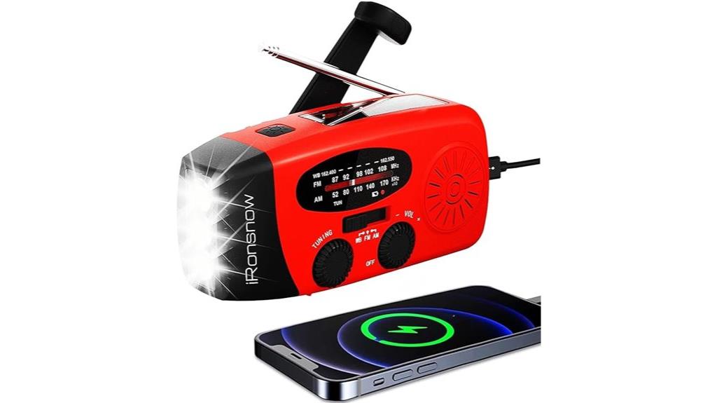 solar weather radio with sos