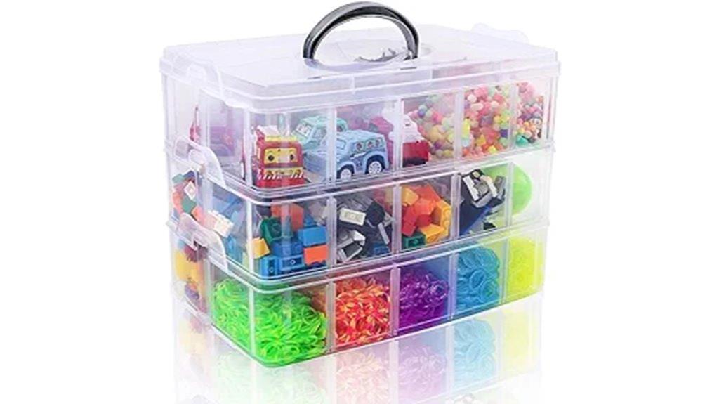 stackable storage with dividers